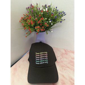 Boss Vibes Only Baseball Cap Brand New colorful dad hat embroidered logo